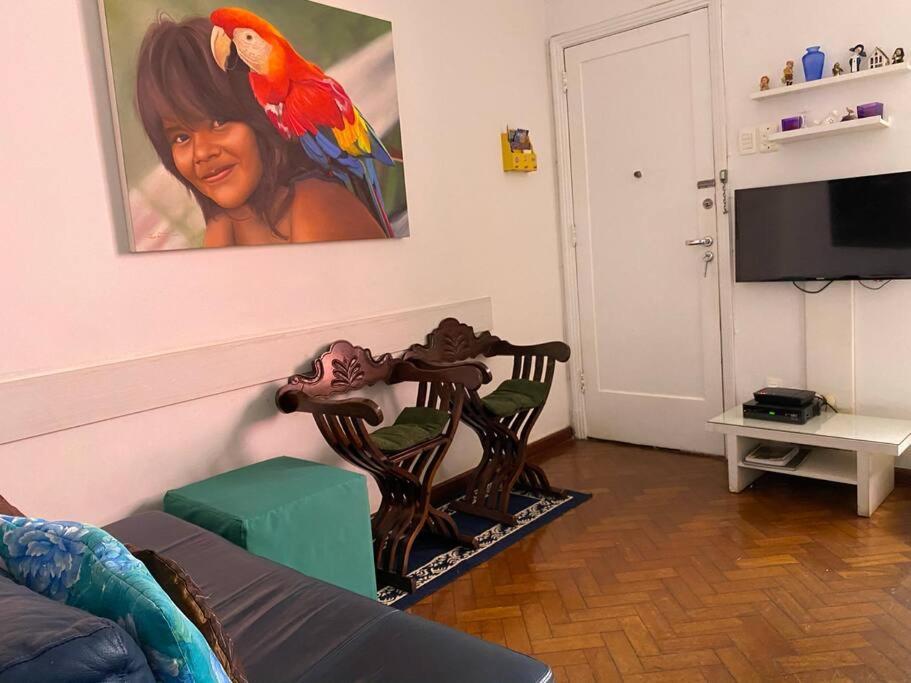 Charmoso Apartamento Na Av. Atlantica, Copacabana Rio de Janeiro Bagian luar foto